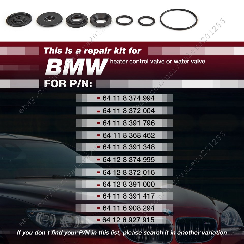 Heater Control Valve Repair Kit Fit For BMW 5 6 7 8 Series E39 - Foto 8