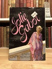 Jolie Gabor as Told by Cindy Adams HCDJ First Print 1975 Mason/Charter