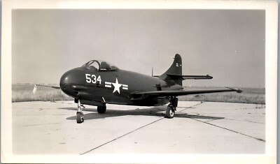 Vought F6U Pirate Jet Fighter Plane Photo (3 x 5)