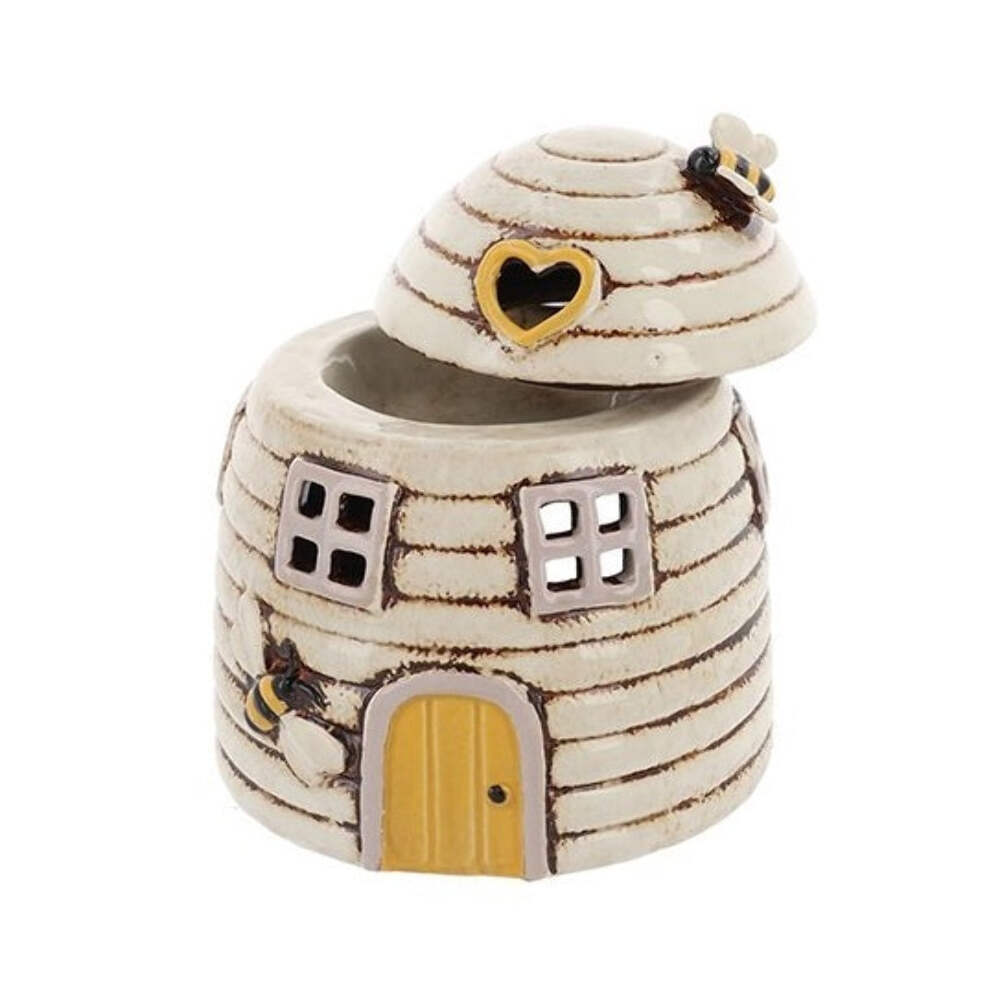 Cream Beehive Tealight Warmer By Village Pottery