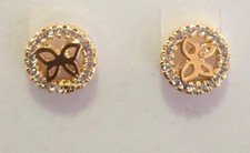 Children's Stud Earrings Rose Gold New