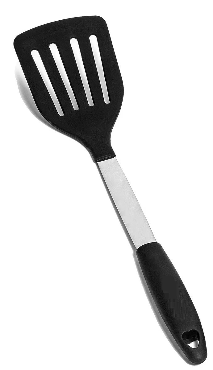 Silicone Long Flipper Slotted Spatula Turner Non stick Heat - Temu