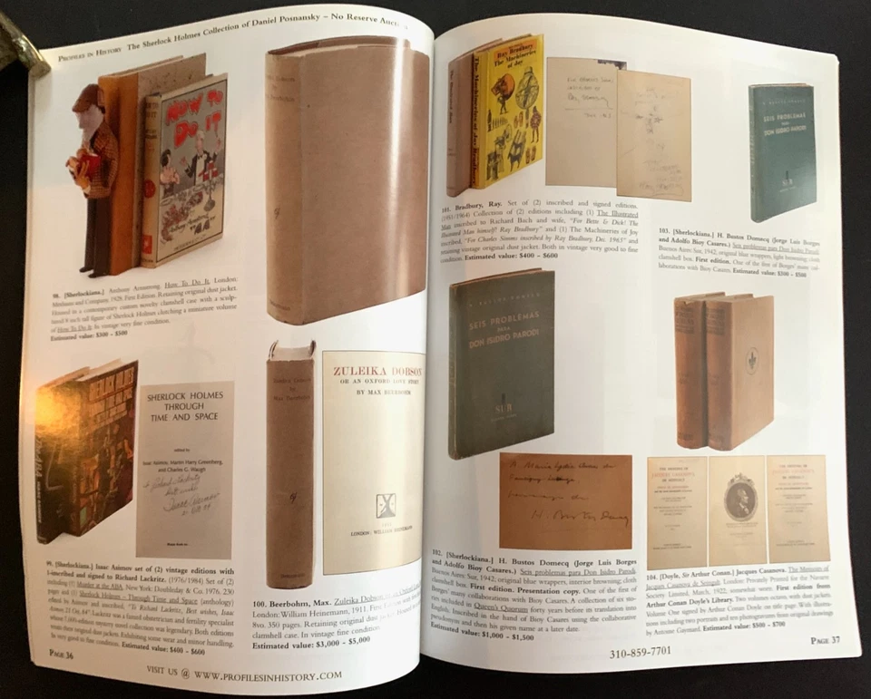 The Sherlock Holmes Collection of Daniel Posnansky - 2017 Auction Catalog Foto 4 de 4