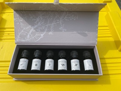 Aroma Aria Aromatherapy Diffuser Oils 6 Bottle Essential ''ALL IS CALM'' Oil Set