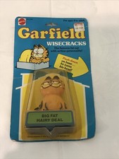 GARFIELD The Cat “I’m Fat Lazy and Proud Of It” Toy Eyes Close Mattel VTG 1981
