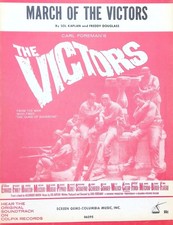 March Of The Victors Sheet Music Vincent Edwards Albert Finney 1963 War Film