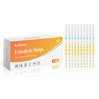 10-Way Urine Test Strips URS-10T | Home Urinalysis for General Health Monitoring