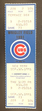 FULL TICKET! 9/12/91 METS/CUBS-ANDRE DAWSON HR #372/ANTHONY YOUNG CAREER WIN #2