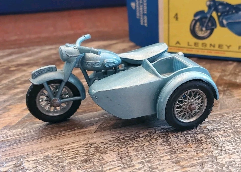 Matchbox Lesney No 4 Triumph T110 With Original Box VG NM - Image 3 of 4