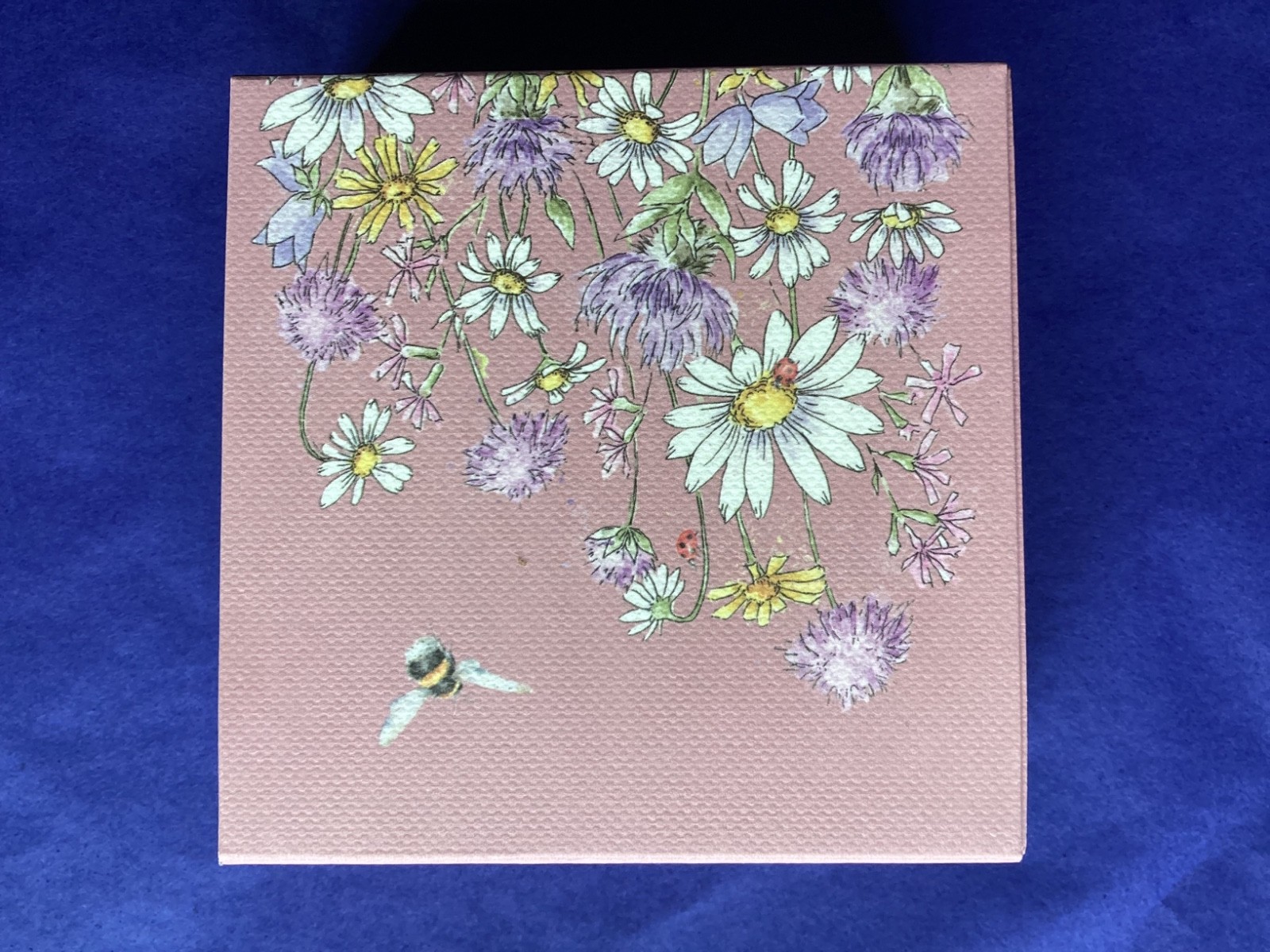 Wrendale STICKY NOTES BLOCK"" JUST BEE-CAUSE - bee & daisies & cornflowers