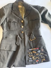 VTG US Army Officer Class A Dress Uniform Jacket Rothwells Brisbane AUS Insignia