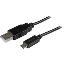 Image of Startech 15Cm 6In Mobile Charge Sync Usb To Slim Micro Usb Cable for Smartphones