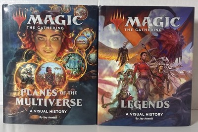 Magic The Gathering Planes of the Multiverse + Legends Hardcover Lot Jay Annelli