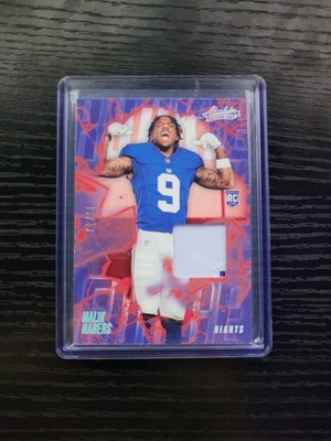 2024 Panini Absolute Malik Nabers Rookie Forged Patch Silver /49 #RF-MNS Giants