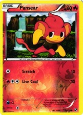 pansear pokemon card value (18/98) [Black & White: Emerging Powers] Colorless Artist Pokemon TCG Pansear Common and
