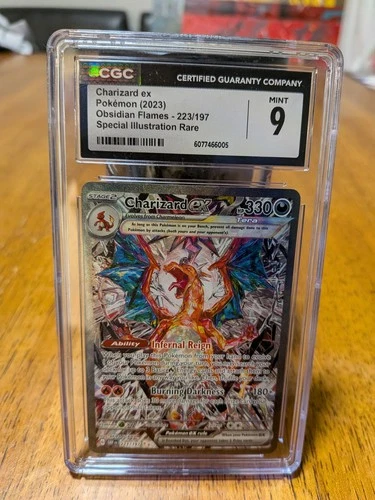 Charizard ex 223/197 SV03 Obsidian Flames Special Illustration Rare Holo CGC 9