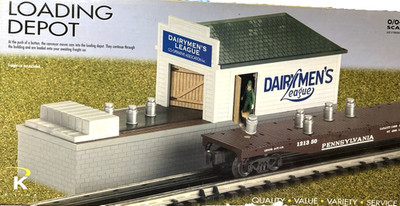 NEW K-Line O Scale Dairyman's League Loading Depot (6-14291)