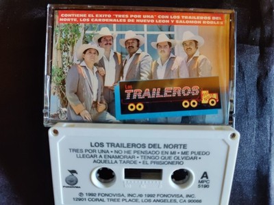 LOS TRAILEROS DEL NORTE ''TRES POR UNA'' Original 1992 Norteno Cassette Tape