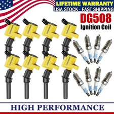 8 Ignition Coil + 8 Spark Plug For LincoLn Town Car Grand Marquis 4.6L 1998-2011