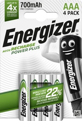 Energizer NiMH Akku Power Plus Micro AAA 700 mAh 4er Pack  Akku