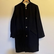 USED KAPITAL WOOL CHESTER COAT, NAVY GOOD