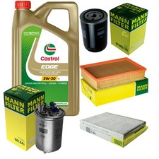 INSPEKTIONSKIT FILTER CASTROL 5L ÖL 5W30 für VW Caddy II Kasten 9K9A 1.9 SDI