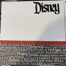 Disney Dreams two Page Layout scrapbooking 12x12 premade pages