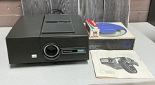 Vintage Keystone Slide Projector K-880 With Rotary Tray, Light, Box