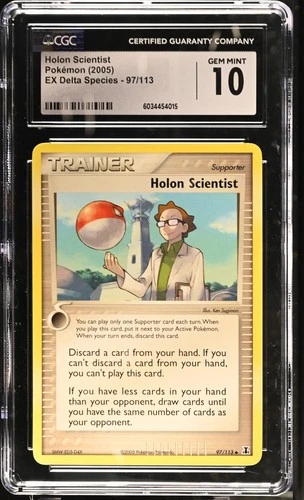 Pokemon Holon Scientist EX Delta Species 97/113 CGC 10 Gem Mint