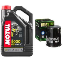 FJR1300 Motul 5000 10w40 4L Oil Filter Kit Yamaha FJR 1300 2001 8.94 per litre