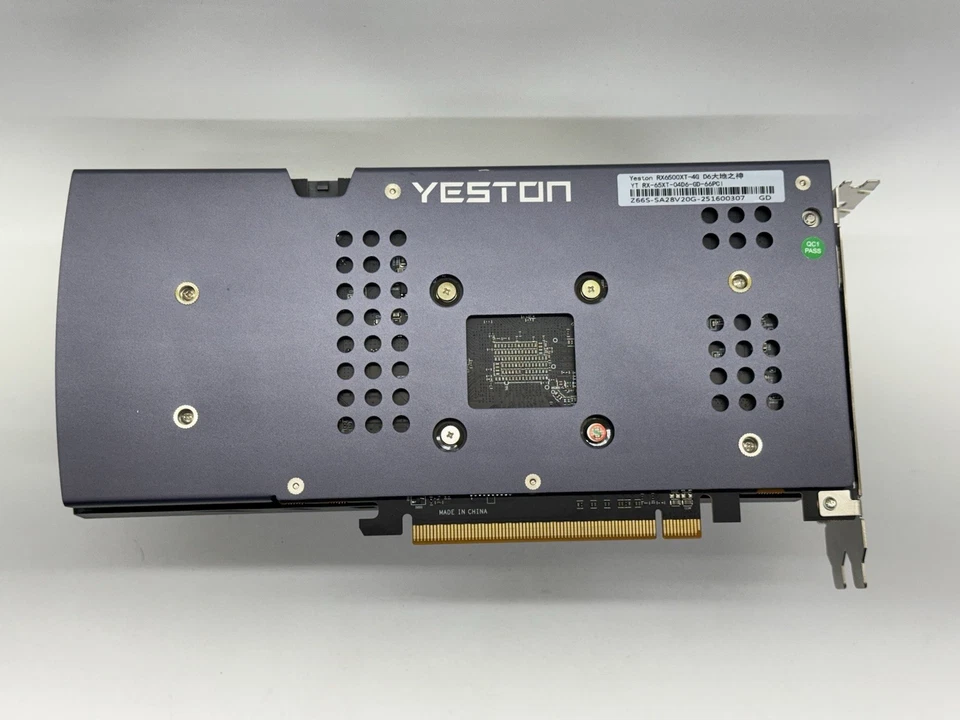 New Radeon RX 6500 XT Yeston GAMING OC 4GB GDDR6 Graphics Card Aluminum Housing - Image 3 of 4