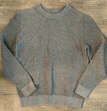 Boys H M Grey Long Sleeve Thermal Sweater - Size 8/10