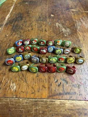 Kellogg's 1950's Picture Rings - Cereal Premiums - Lot of 32