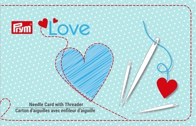 Prym Love Needle Card 29/Pkg-w/Threader - 6 Pack