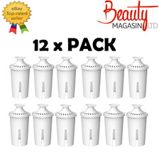 12 x Universal Fits Brita Classic Water Filter Jug Cartridges Replacement Refill