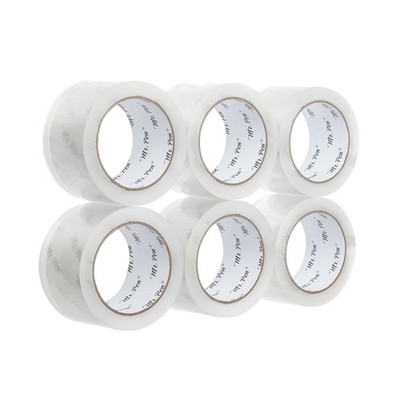 Clear Heavy Duty Packing Tape - 6 Rolls, 2'' x 60 Yards, Perfect for Shipping