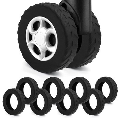 Fundas para ruedas de equipaje, funda de silicona para maletas 2 a 2,4 pulgadas