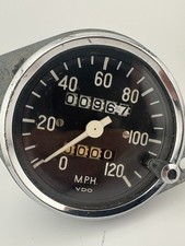 Motorcycle Dirt Bike Speedometervdo Gauge- Made In Germany 0-120 Mph 967 Miles