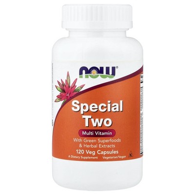 Now Foods Special Two Multi Vitamin 120 Veg Capsules GMP Quality Assured,