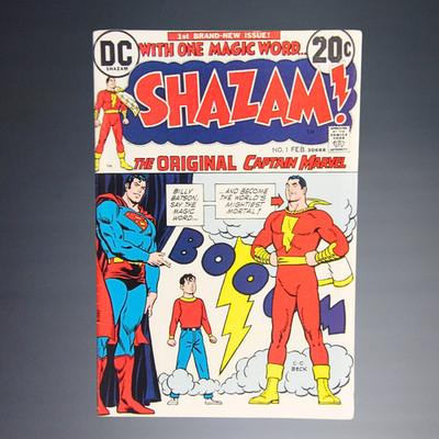 VINTAGE 1973 DC SHAZAM 1ST BRAND NEW ISSUE NO 1 FEB 30688 ON BOARD IN BAG