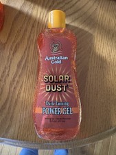 Australian Gold Solar Dust Dark Tanning Power Gel Golden Shimmer Bronzer 8oz