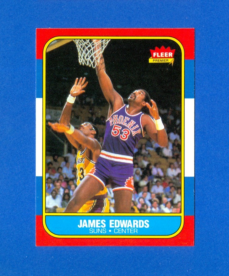 1986/1987 Fleer Basketball #29 James Edwards '86 Set Break Card NM/MT PACK FRESH