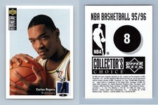 Carlos Rogers - Warriors #8 Collectors Choice 1995-6 Basketball Sticker