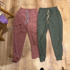 PAIR OF TWO FIGS Zamora Jogger Scrub Pants Womens SMALL SCRUB PANTS