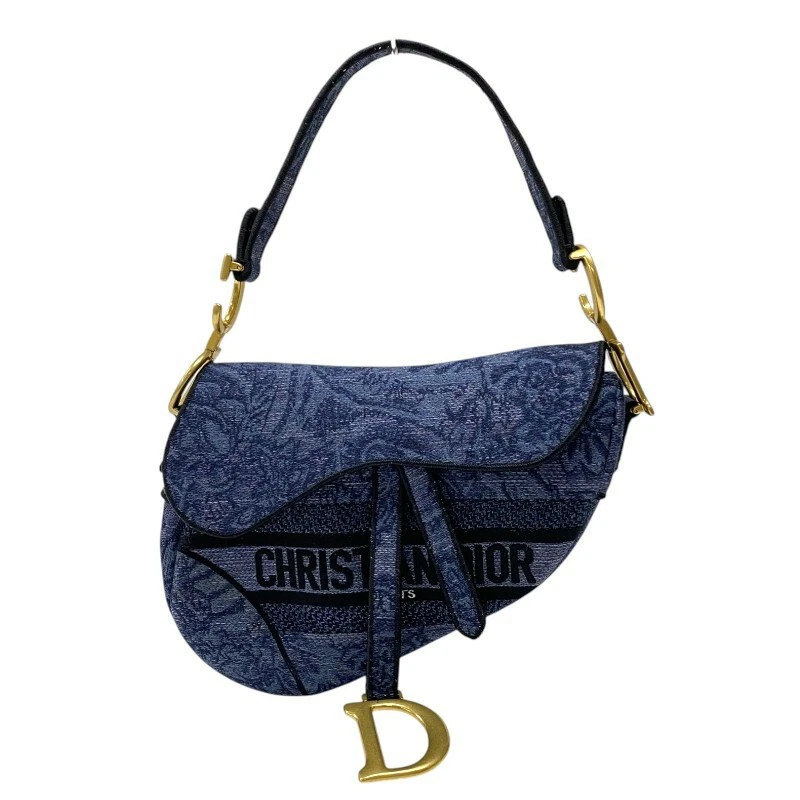 Dior Denim Exterior Bags & Handbags for Women Saddle Bag for sale