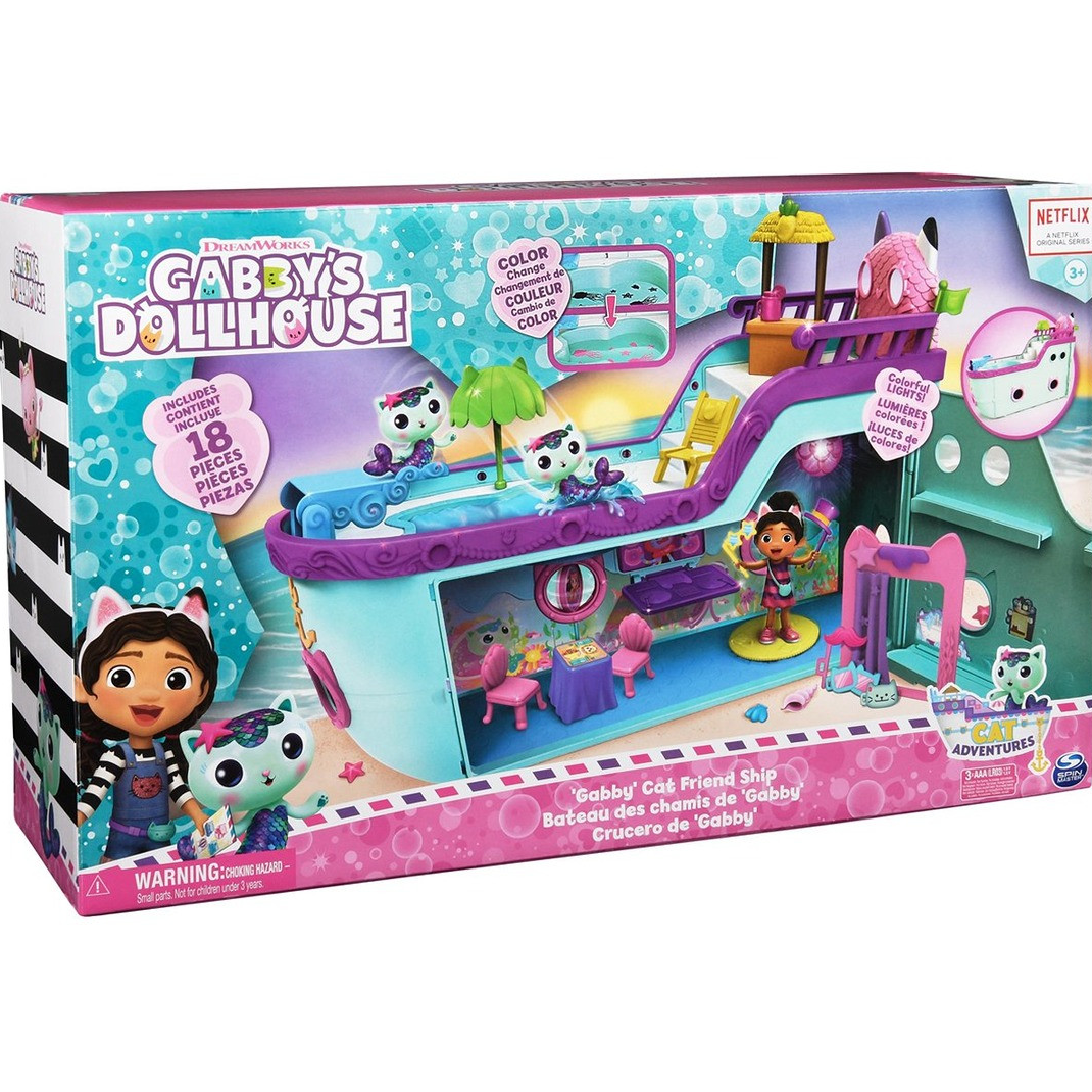 Gabby's Dollhouse Gabby Cat Friend Cruise Ship Playset BNIB