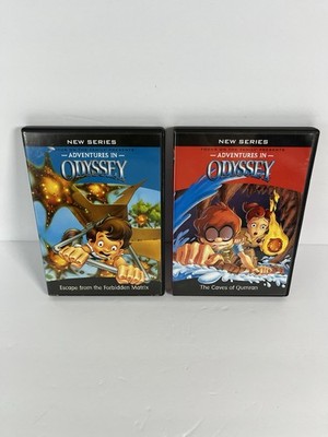 Vintage 2003 Adventures In Odyssey Escape Matrix #2 Caves Qumran #3 DVD Lot