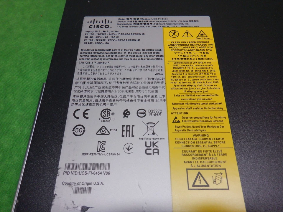 CISCO UCS-FI-6454 54 PORT Fabric Inerconnect Switch Full Rail Kit Dual Pow Sup - Image 4 of 4