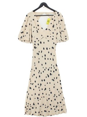 Ba&sh Wickel Midi Kleid XS in Creme