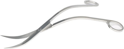 BROPC Stainless Steel Mirror Wave Scissors - 9.8'' Aquarium Scissors for Saltwate